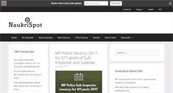 Desktop Screenshot of naukrispot.com