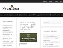 Tablet Screenshot of naukrispot.com